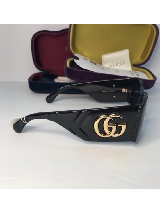 New Authentic Gucci Grey Oval Ladies Sunglasses GG0810S 001 main image 6
